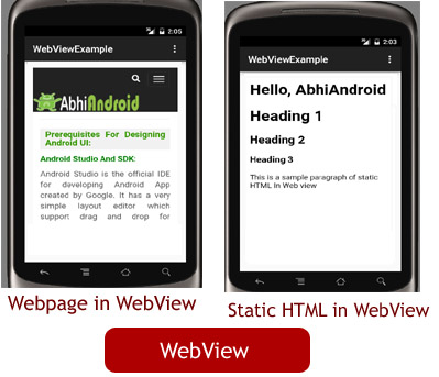 WebView في Android