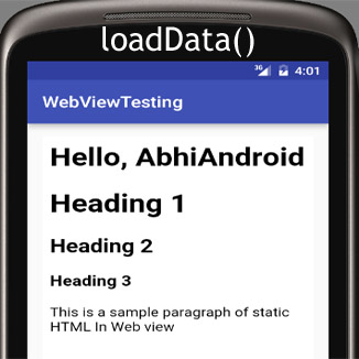 loadData in WebView Android