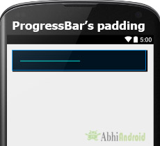 padding in ProgressBar Android