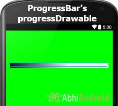 progressDrawable in ProgressBar Android