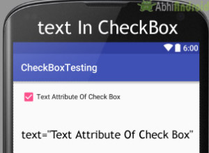 test in CheckBox Android