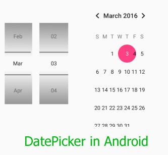 DatePicker in Android