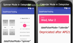 android studio date selector