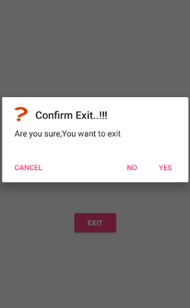Alert Dialog Example In Android Studio