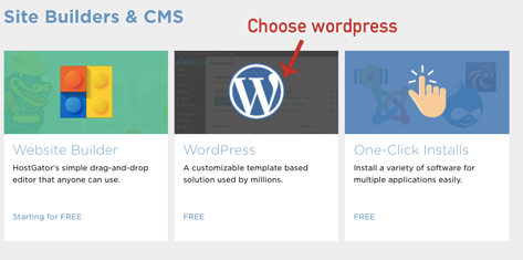 Choose WordPress for blogging